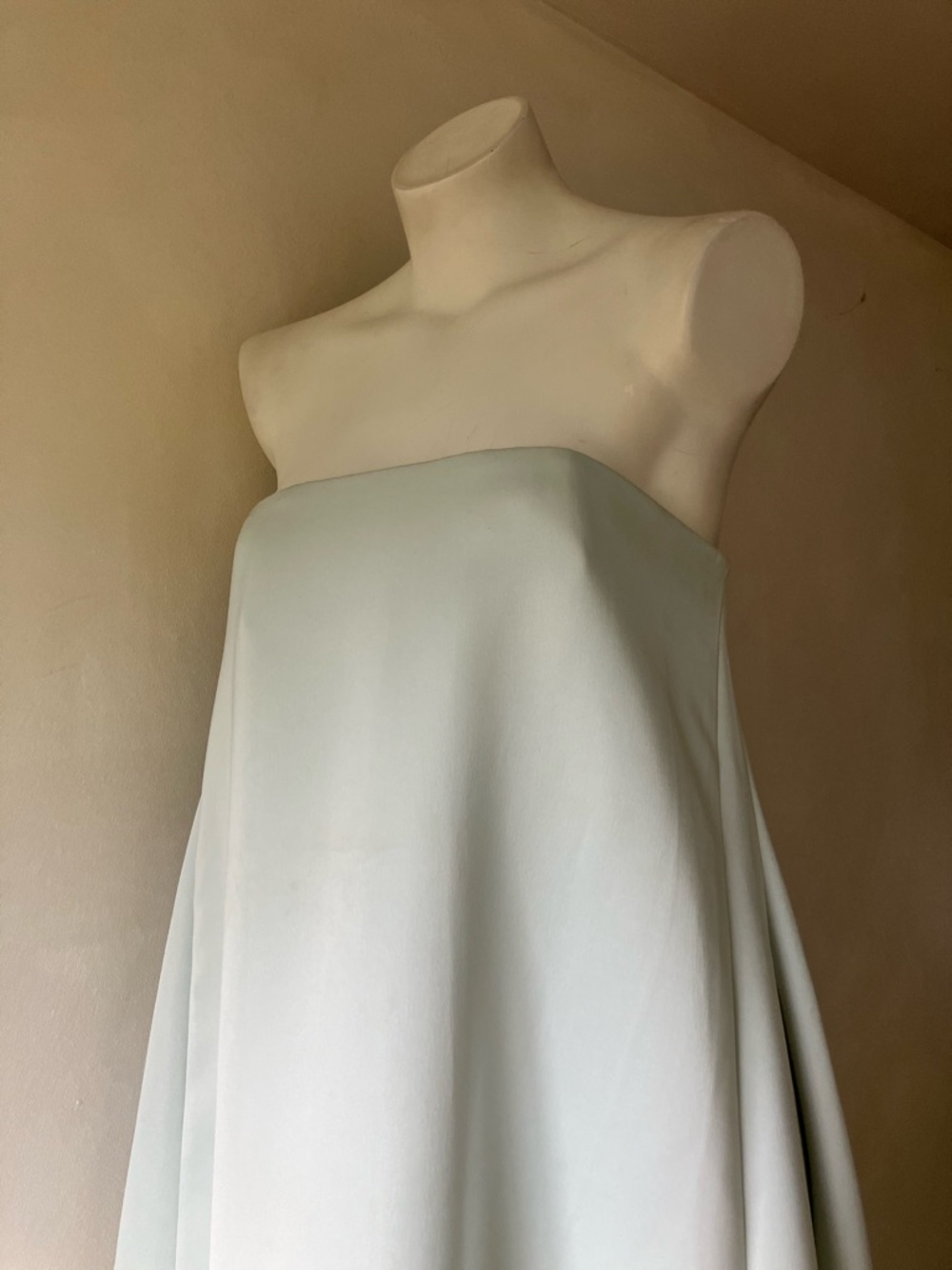Sau Lee | Heather Strapless Satin Dress In Pale Blue - Picture 5 of 16